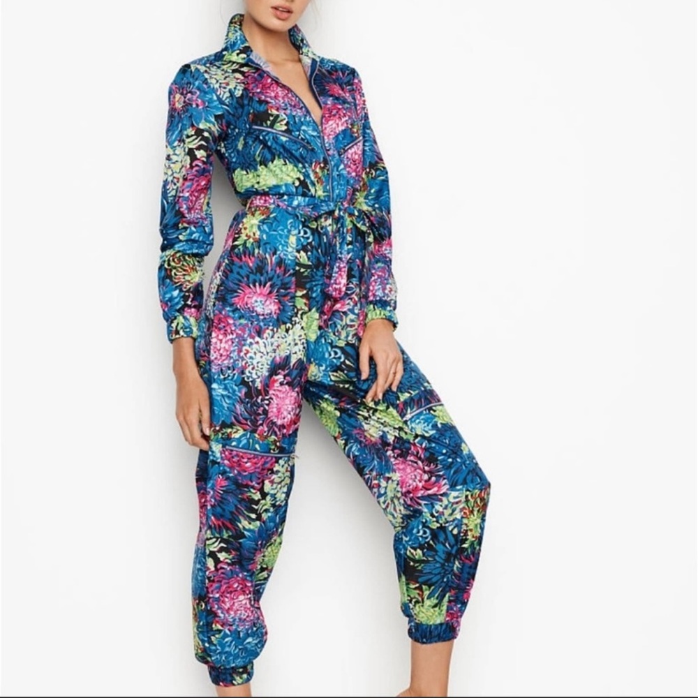 Victoria’s Secret x Mary Katrantzou floral jumpsuit size: Medium